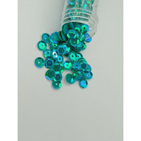 Паєтки голограма/7 мм/аквамарин/5 грамів