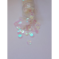 Паєтки голограма/7 мм/прозорий/5 грамів