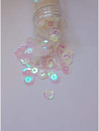 Паєтки голограма/7 мм/прозорий/5 грамів