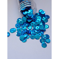 Паєтки/7 мм/синій/5 грамів