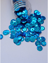 Паєтки/7 мм/синій/5 грамів