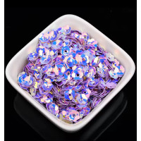 Паєтки квітка/6 мм/ райдужні бузковий/5 г