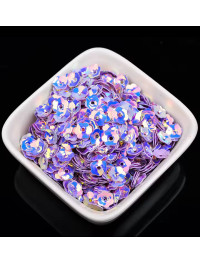 Паєтки квітка/6 мм/ райдужні бузковий/5 г