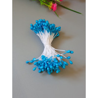 Тычинка 3 мм / голубой / 95-98 шт / глянец двусторонняя