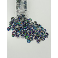 Паєтки голограма/7 мм/графіт/5 грамів