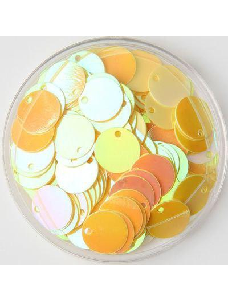 Паєтки круглі/ Діаметр — 15 мм/ Колір на фото/Упаковка — 50 шт.