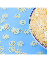 Паєтки квітка/жовтий/10 мм/5 грам