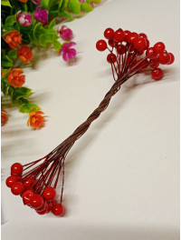 Калина глянець/7-8 мм/25 пучків 50 ягідок/червоний