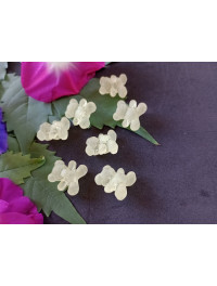 Бусяна Ведмедик, Пластик. Розмір — 16 мм. Колір жовтий