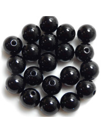Акрилові намистини/14 мм/10 шт./чорний