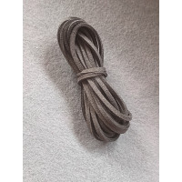 Шнур замшевый/ ширина 3 мм/ графитовый/ 3 метра