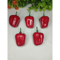 Перець червоний кубічний міні з хвостиком/5 см