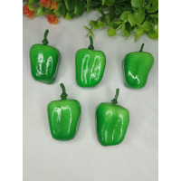 Перець зелений кубічний міні з хвостиком/5 см