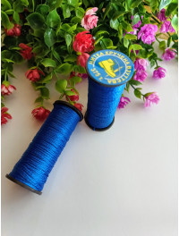 (1 шт.) Нитка капронова взуттєва 375 т. Колір синій. Котушка 20 м