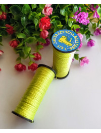 (1 шт.) Нитка капронова взуттєва 375 т. Колір салатовий. Котушка 20 м