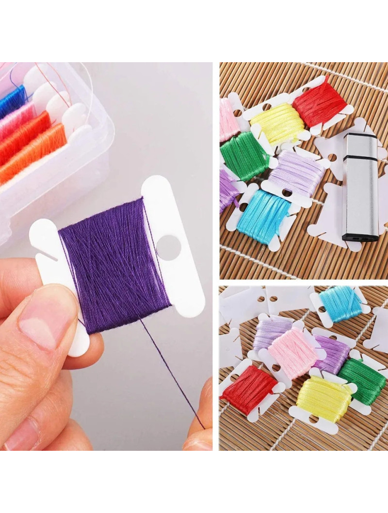 Пластикові котушки для намотування та зберігання ниток/4 х3,5 см/10 шт.