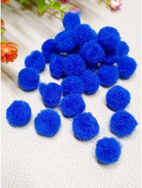 Помпоні "54"/1,5 см/50 шт./синій