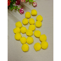 Помпони "Китай" / 1,5 см / 50 шт / желтый