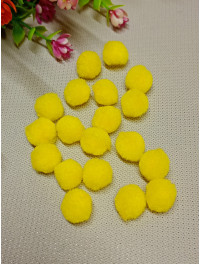 Помпоні "54"/1,5 см/50 шт./жовтий