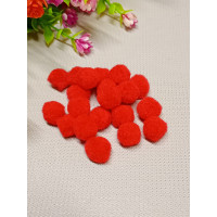 Помпоні "54"/1,5 см/50 шт./червоний