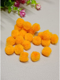 Помпони "54"/1,5 см/50 шт./жовтогарячий