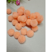 Помпони "Китай" / 1,5 см / 50 шт / персиковый