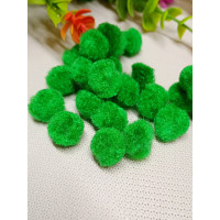 Помпони "Китай" / 1,5 см / 50 шт / зелёный