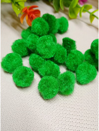 Помпоні "54"/1,5 см/50 шт./зелений