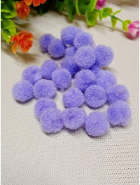 Помпоні "54"/1,5 см/50 шт./бузковий