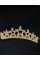Аппликация из фетра и экокожи "Корона" Размер - 15см×5,5см. Цвет - золото.