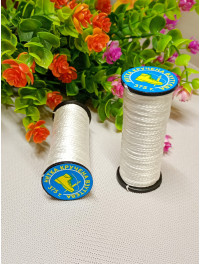 (1 шт.) Нитка капронова взуттєва 375 т./біла