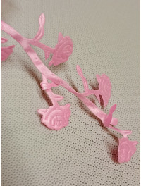 Троянди на тасьмі/рожевий/5 метрів