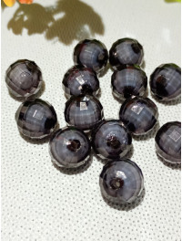 Пластикові намистини/12 мм/графіт/20 шт.