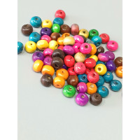 Деревянные бусины/7 мм/ микс/ 5 Грам(70+-шт)