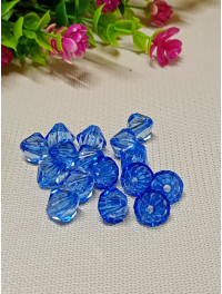 Бусини "конус"/12 мм/15 штук/синій