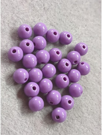 Бусини акрилові/8 мм/цінка за 20 шт./фіолетовий темний