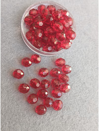 Акрилові грановані намистини/10 мм/10 грамів/20 шт./вишневий