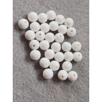 Бусини акрилові/8 мм/цінка за 20 шт./білий