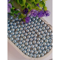 Намисто пластикові 8 мм. Колір блакитний світлий. Паковання 20 шт.