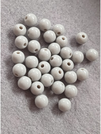 Бусини акрилові/8 мм/цінка за 20 шт./сірий