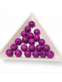 Акрилові намистини " матові"/8 мм/фіолетовий/20 штук