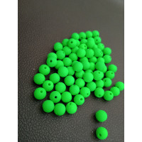 Акрилові намистини " матові"/8 мм/зелений/20 штук
