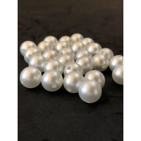 Бусини/10 мм/айвори матовий/20 шт.