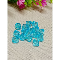 Бусини "конус"/12 мм/15 штук/блакитний