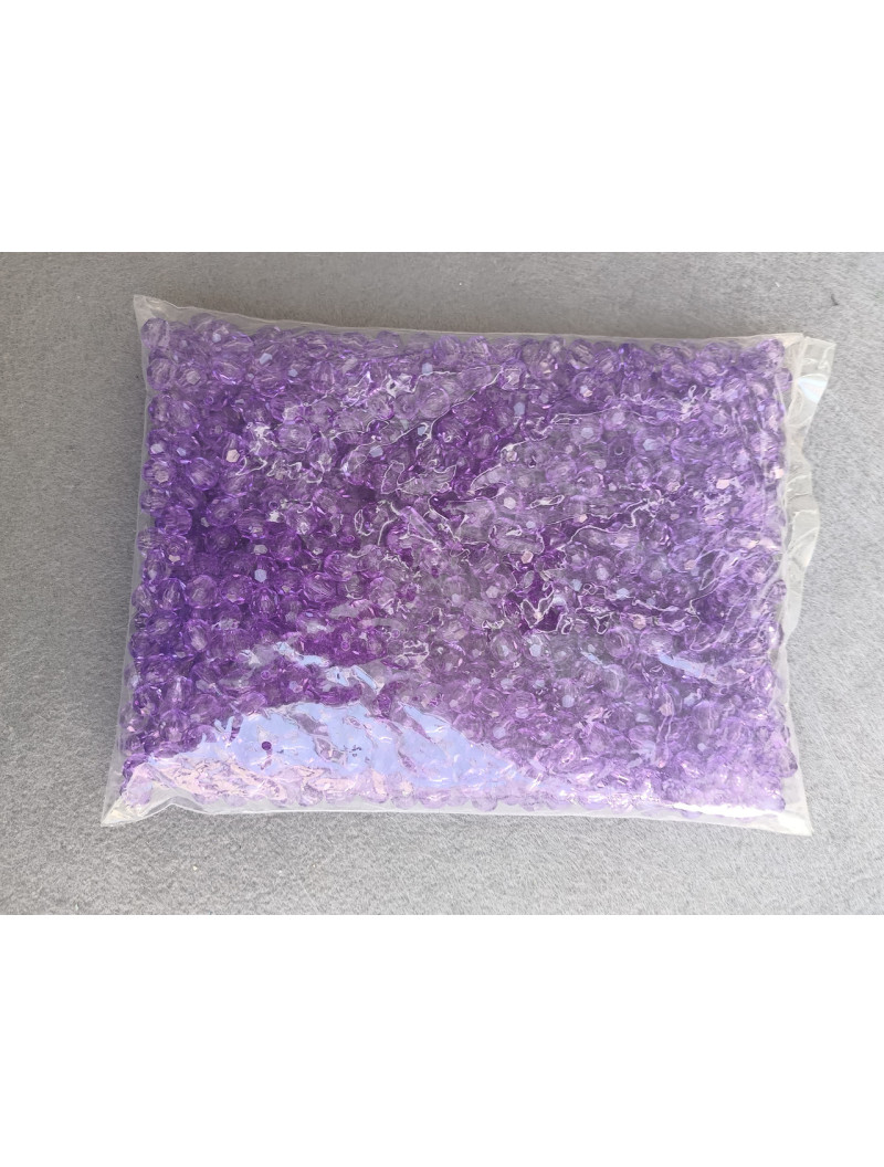 Акрилові грані намистини/10 мм/10 грамів/20 шт./фіолетовий