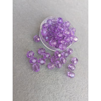 Акрилові грані намистини/10 мм/10 грамів/20 шт./фіолетовий