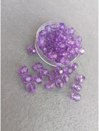 Акрилові грані намистини/10 мм/10 грамів/20 шт./фіолетовий