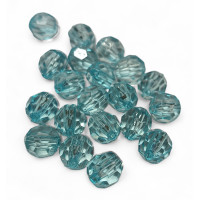 Акриловые гранёные бусины/ 10 мм / 10 грам / 20 шт/ голубой