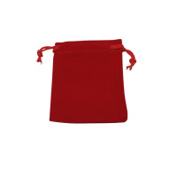 Бархатные мешочки / 7*9 см / красный