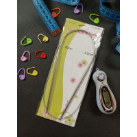 Спиці для в'язання металеві на троси No 4. Довжина 80 см.